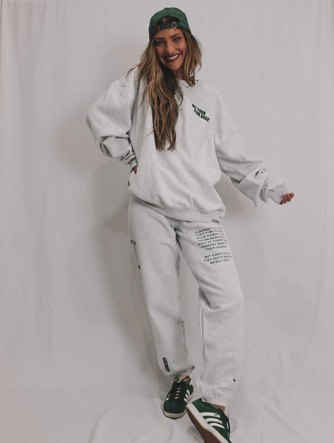 Affirmations Collection Sweat Set Ash Sweatpants - Image 4
