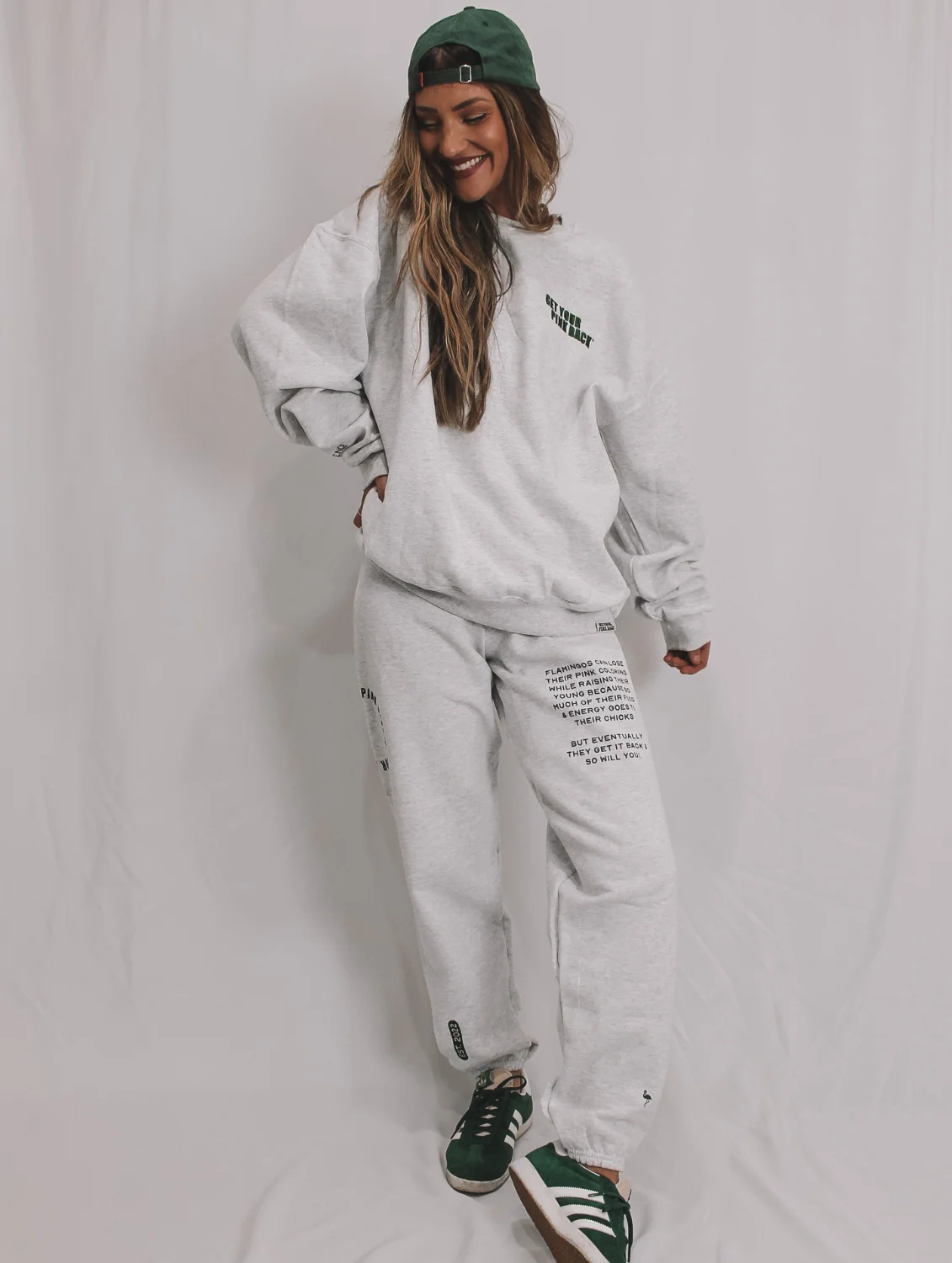 Affirmations Collection Sweat Set Ash Sweatshirt - Image 3