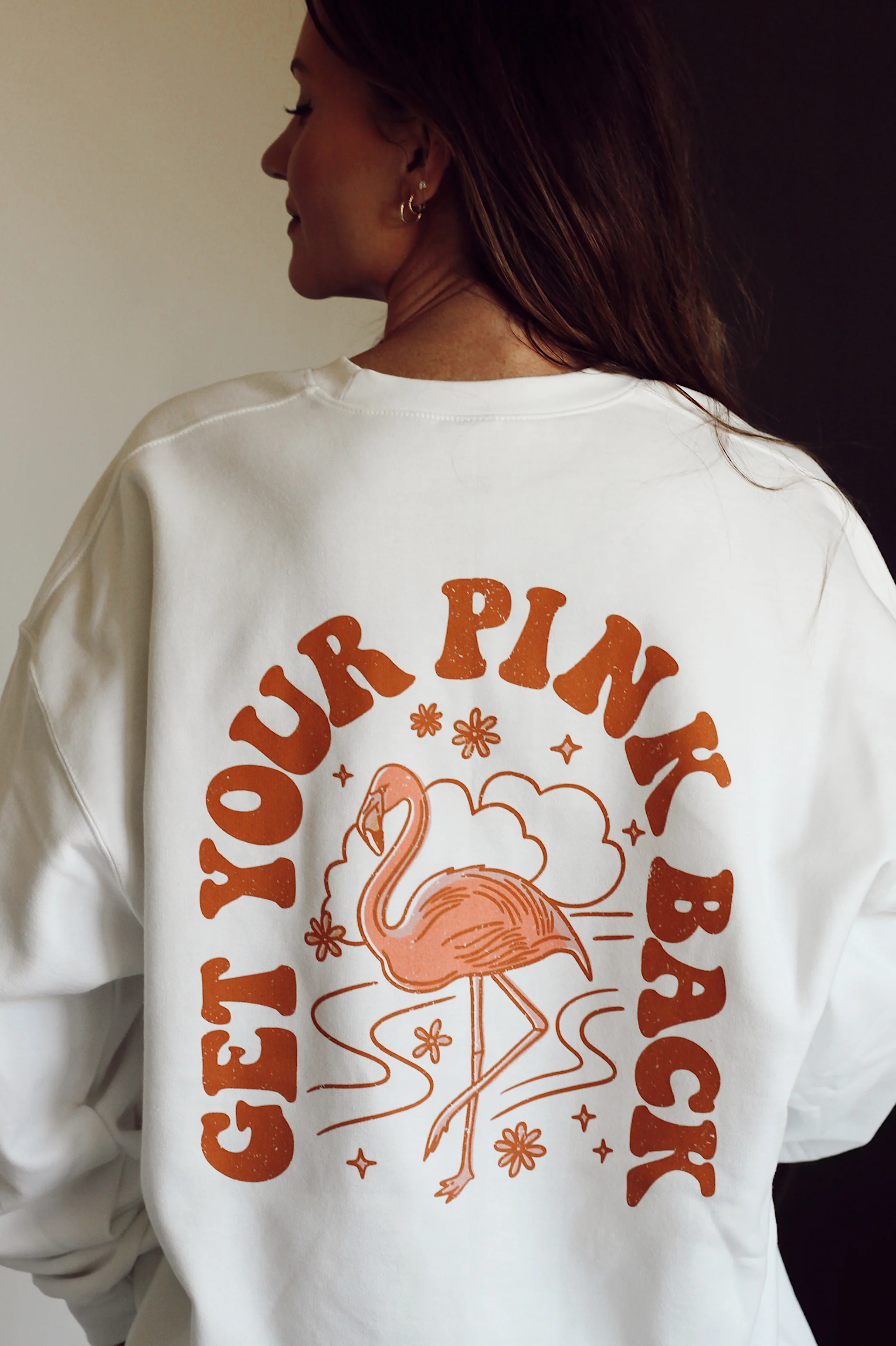 Get Your Pink Back® White Crewneck - Image 3