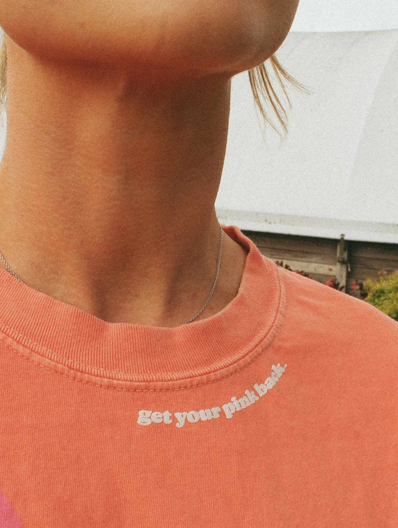 Get Your Pink Back® Feather Line Red Tee - Image 3