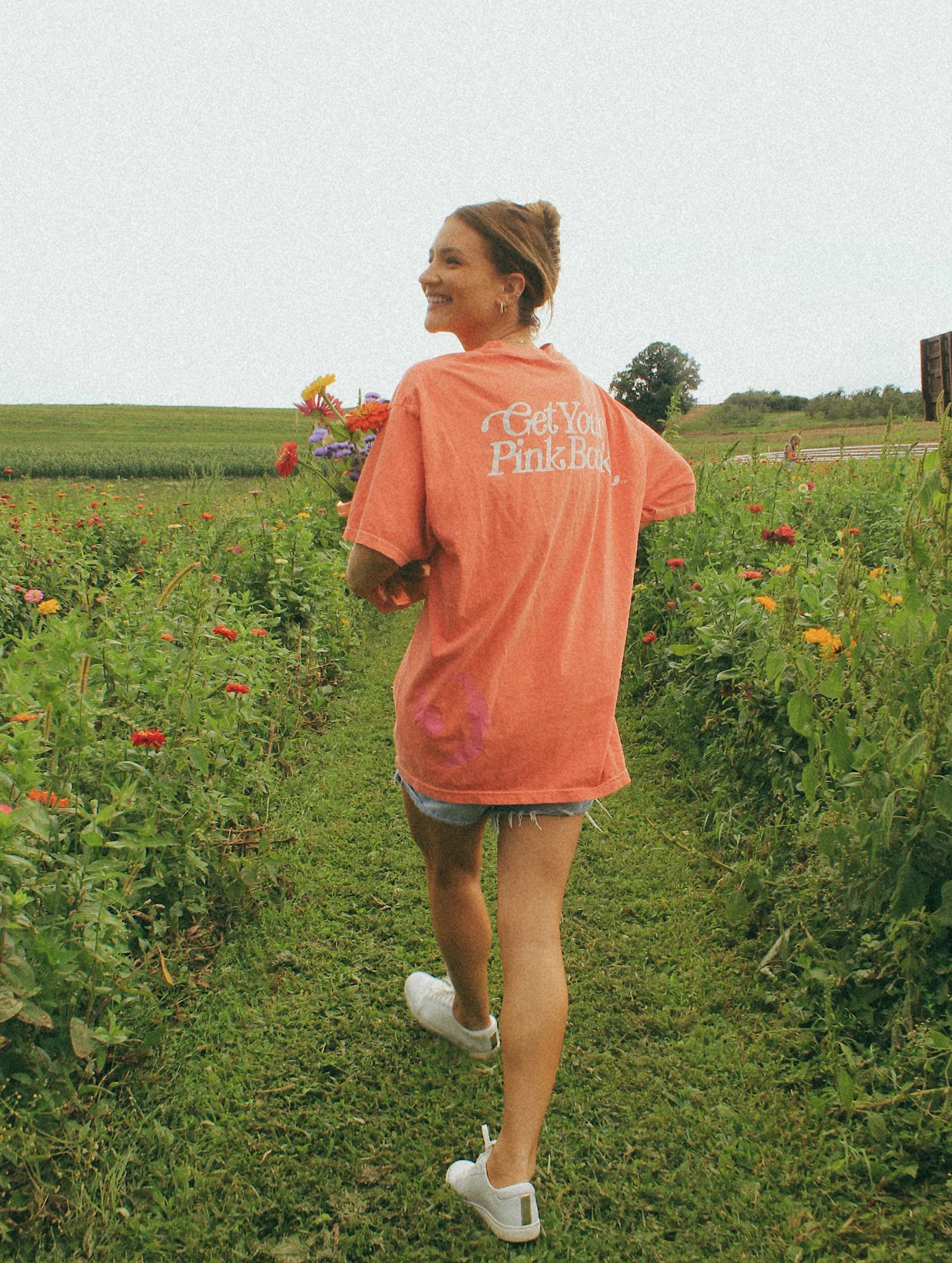 Get Your Pink Back® Feather Line Red Tee - Image 4
