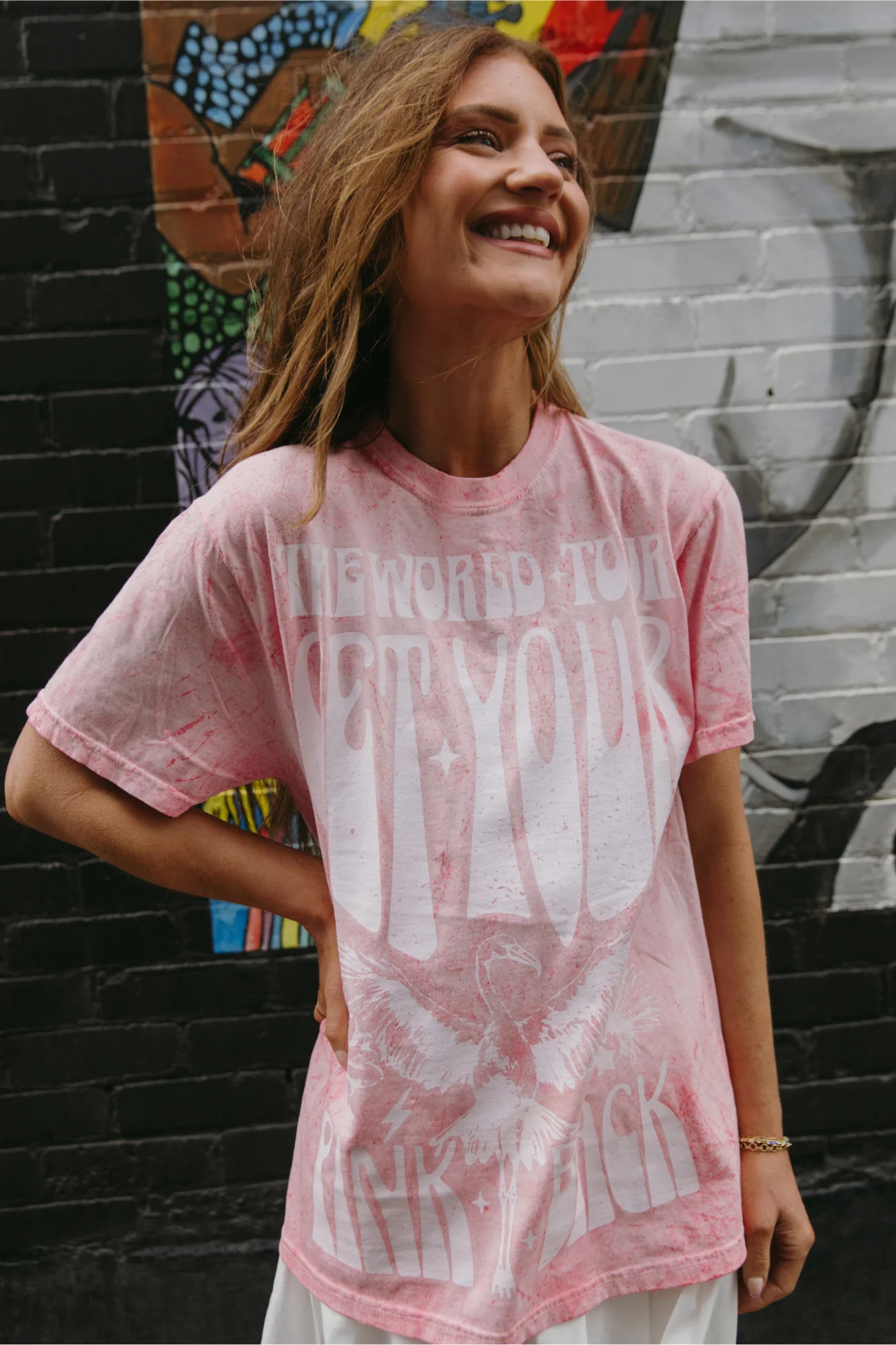 Like an Eagle Pink Tee