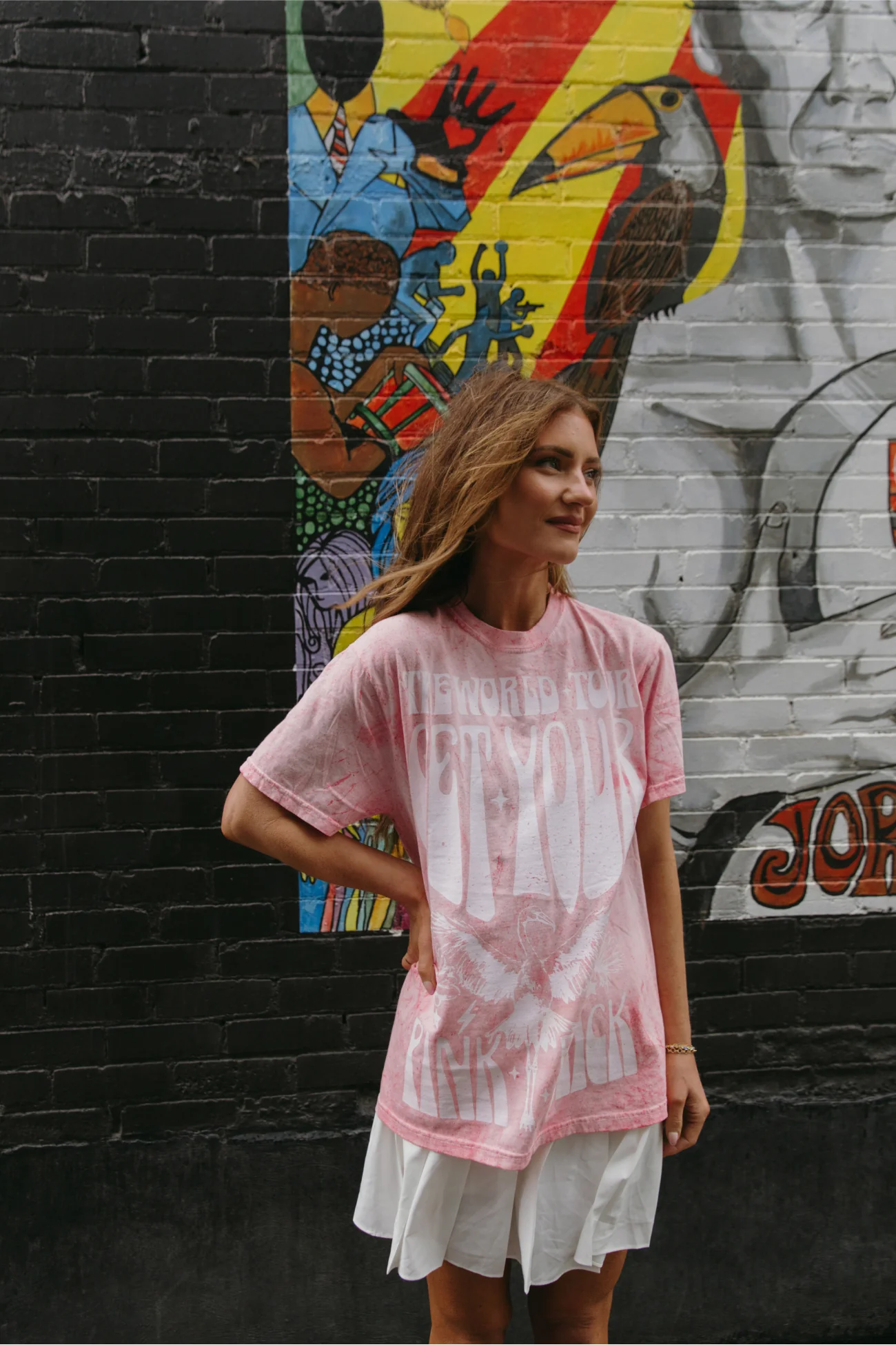 Like an Eagle Pink Tee - Image 2