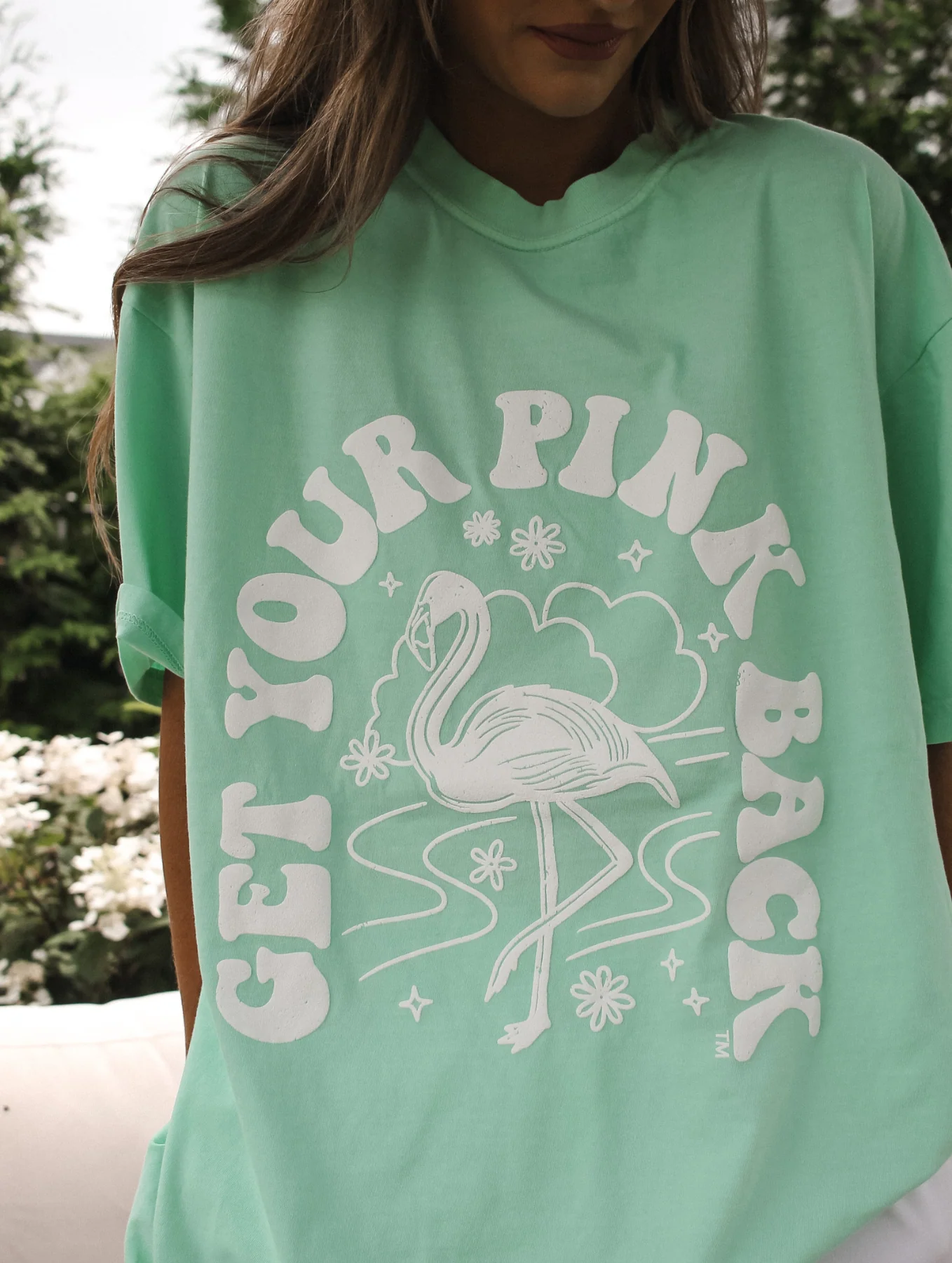 Get Your Pink Back® Island Pigment Dyed Puffy Tee - Image 3