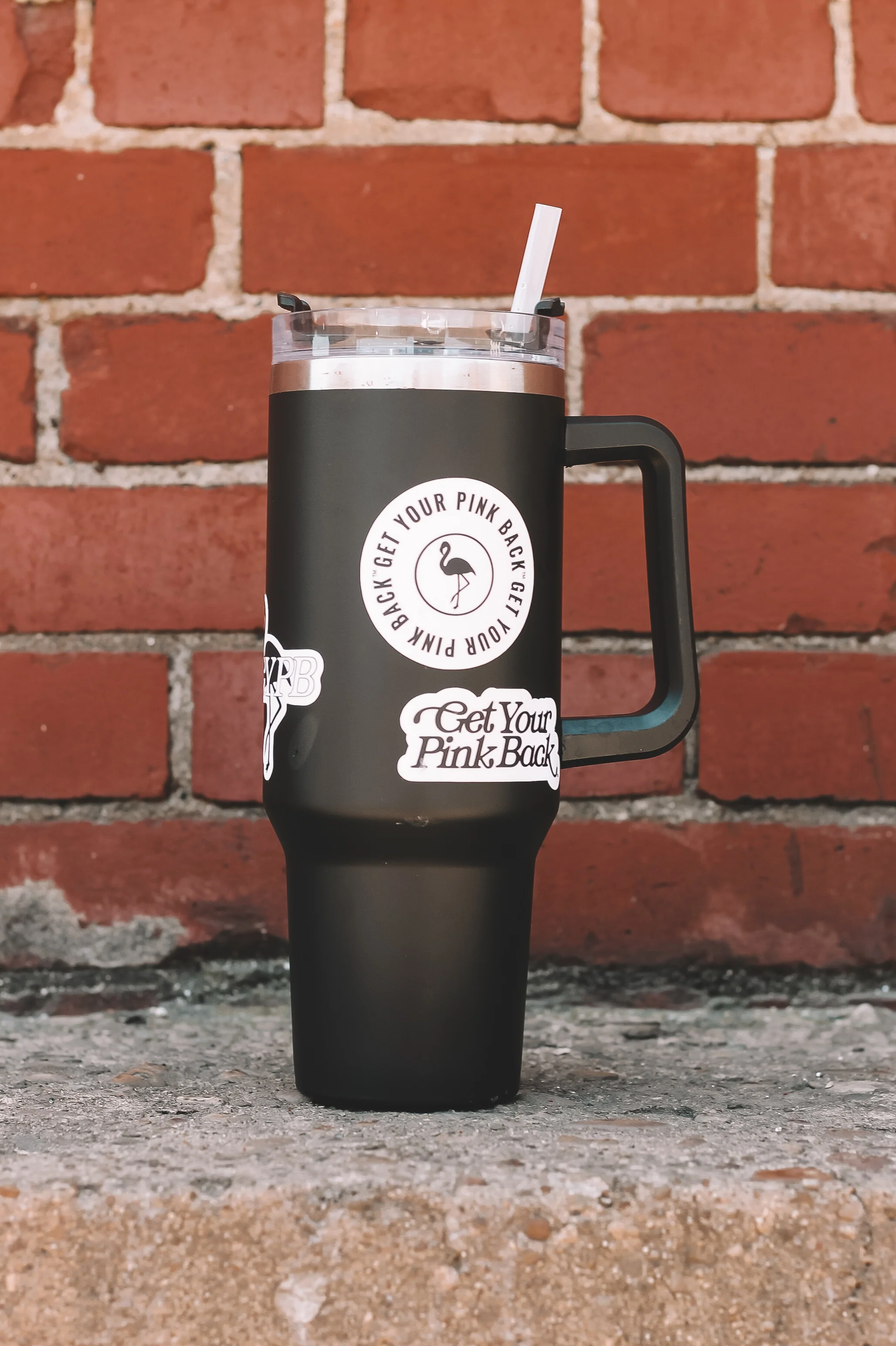 Get Your Pink Back® Tumbler & Sticker Combo - Image 3