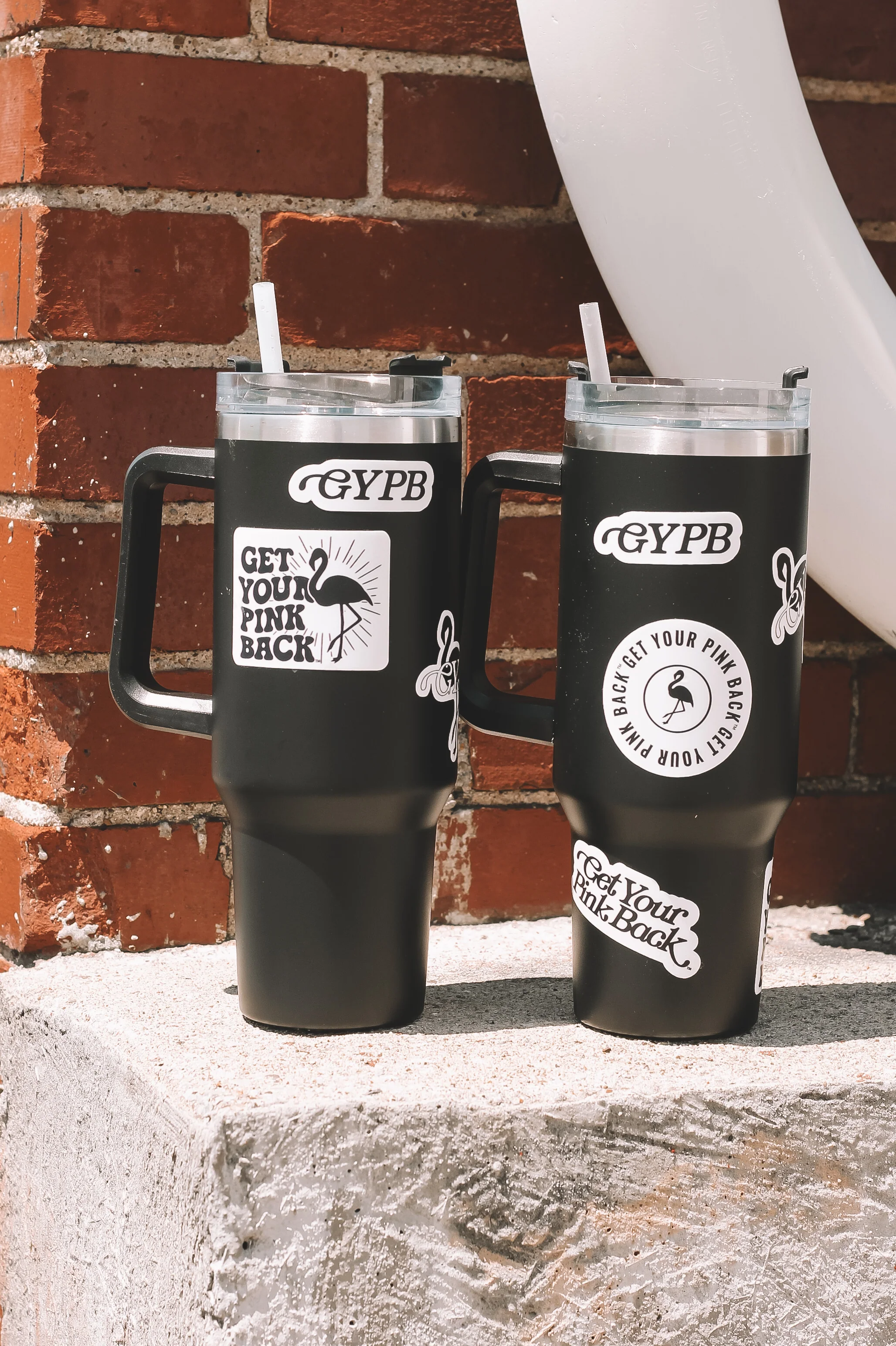 Get Your Pink Back® Tumbler & Sticker Combo - Image 4