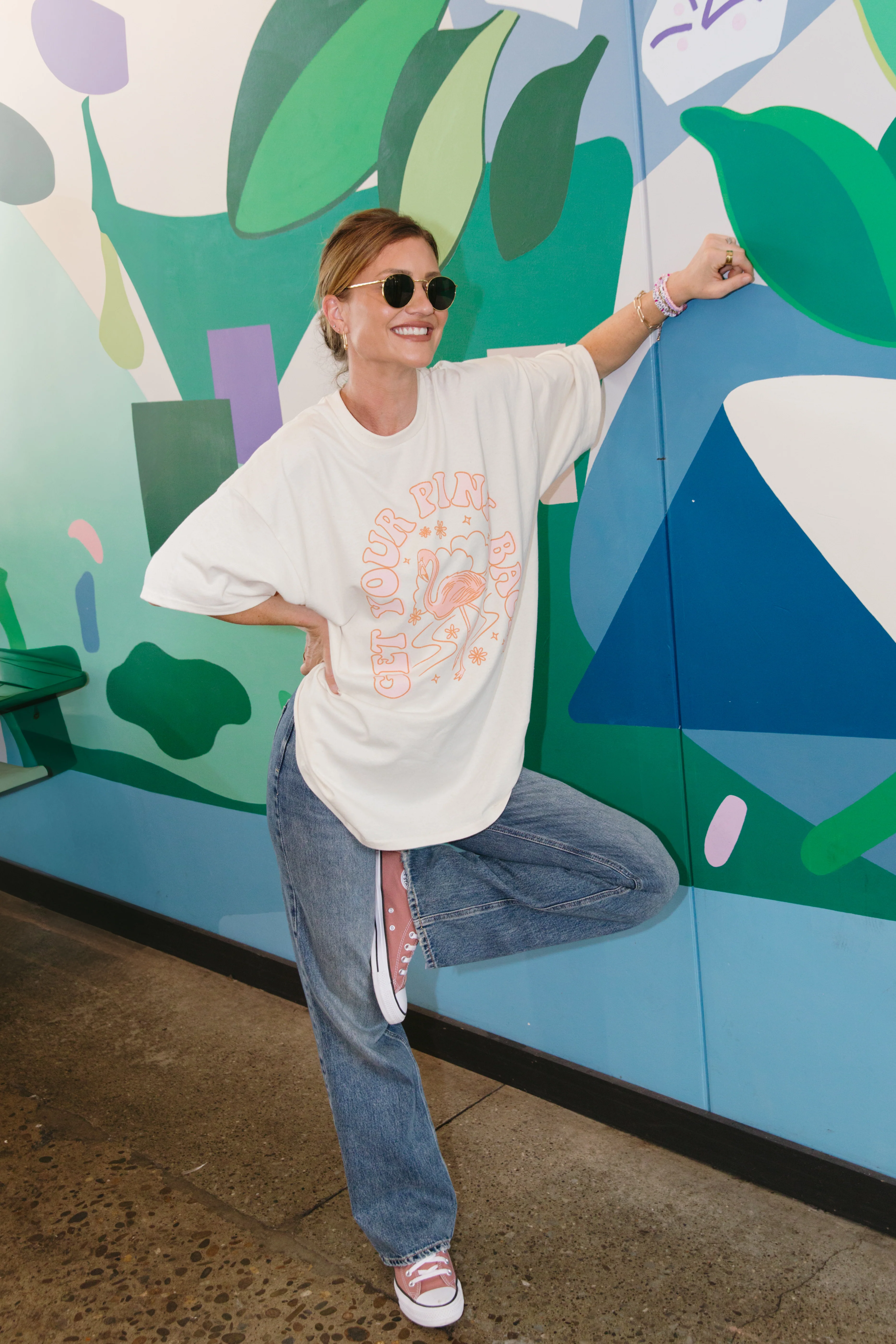 Get Your Pink Back® Natural Tee - Image 3