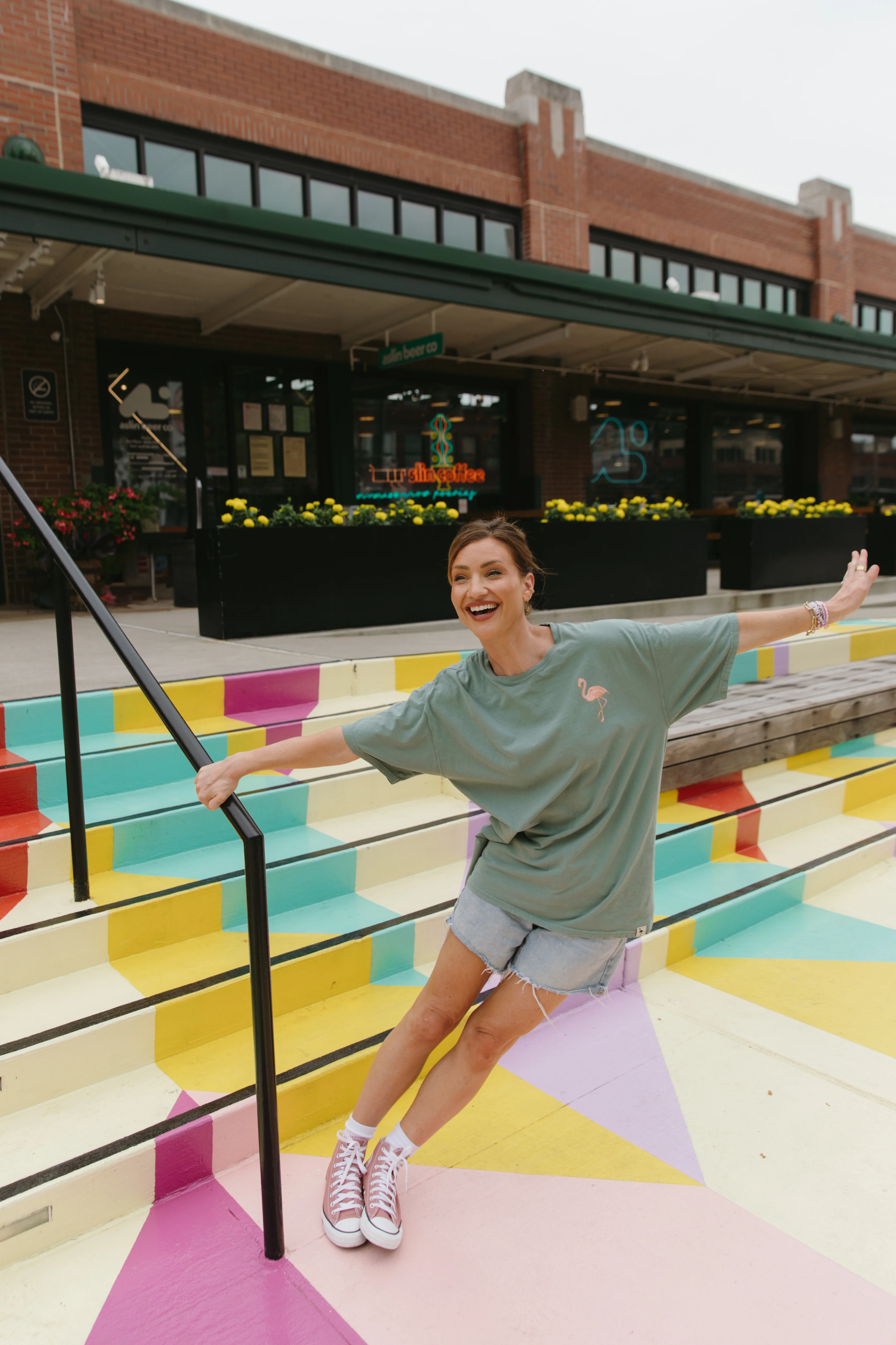 Get Your Pink Back® Pigment Green Tee - Image 3