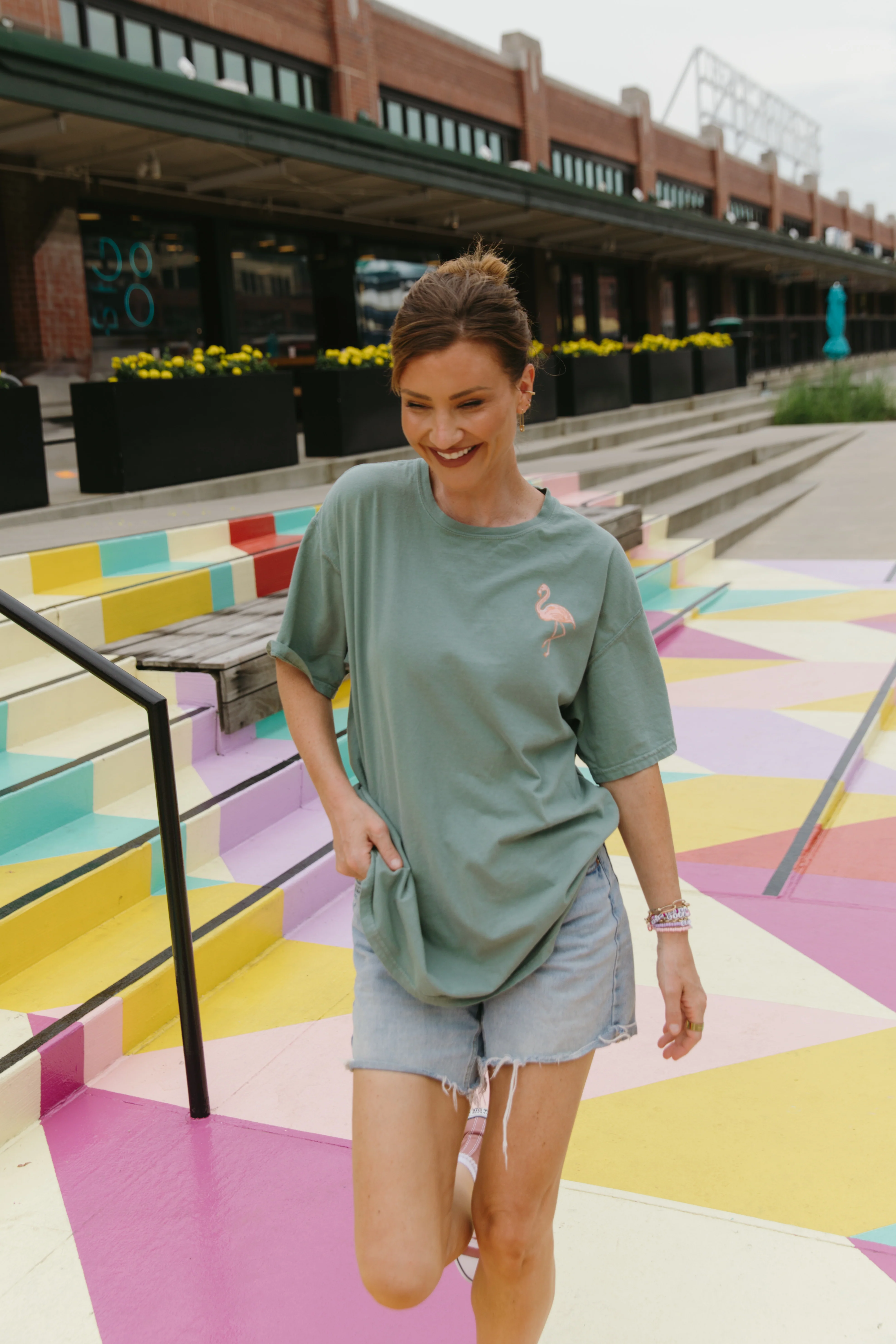 Get Your Pink Back® Pigment Green Tee - Image 5