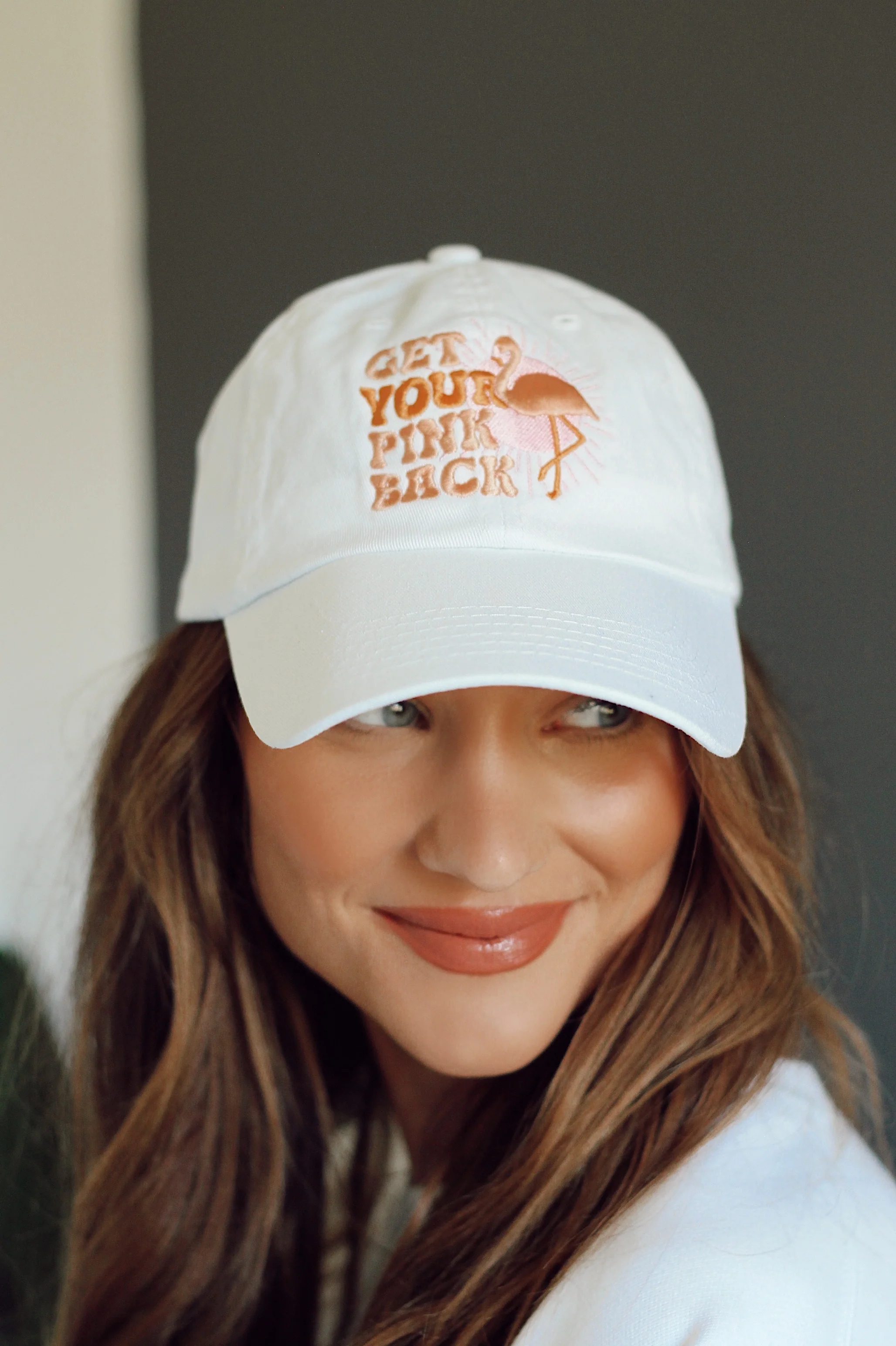 Get Your Pink Back® White Dad Hat