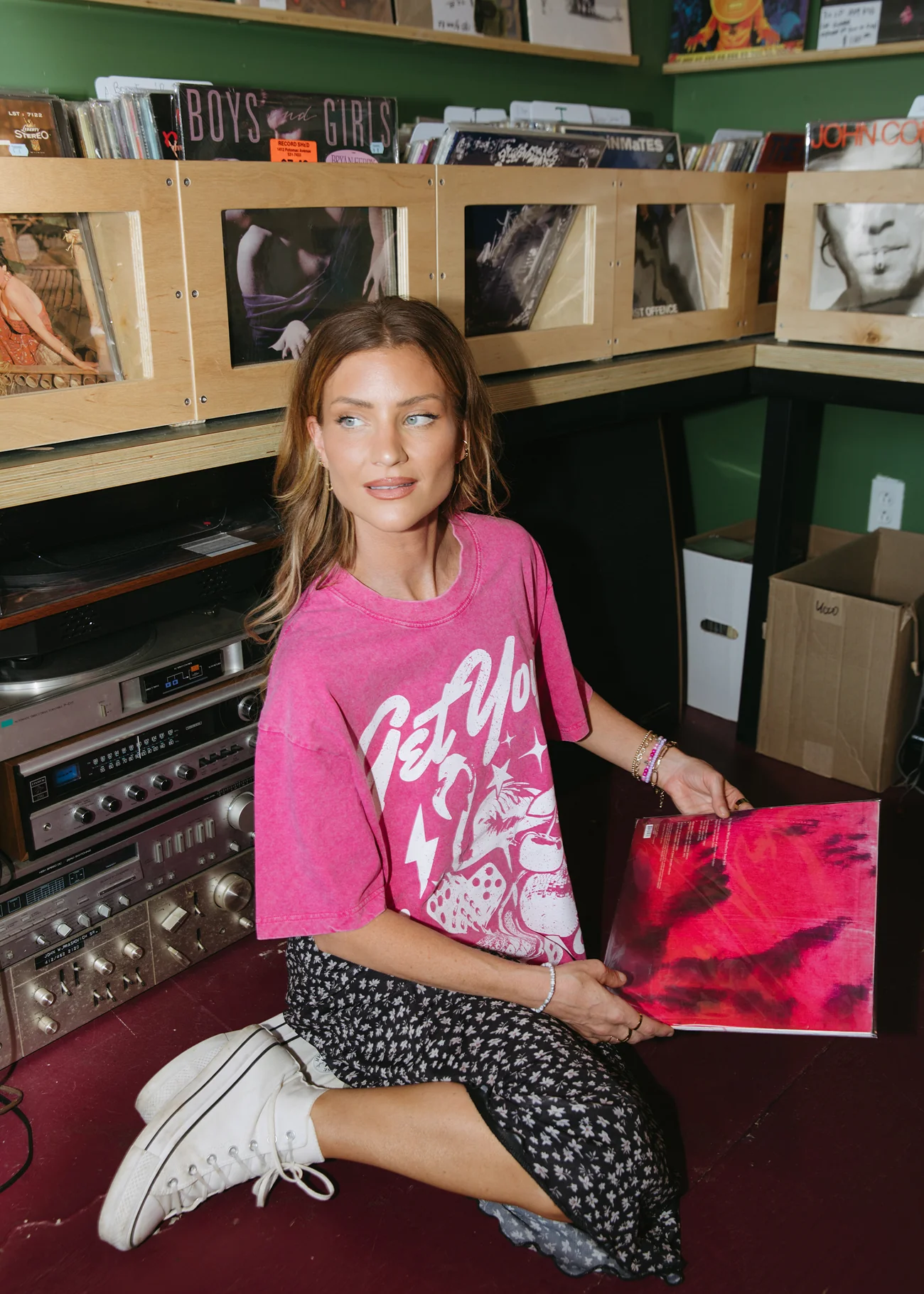 Luck Be a Lady Pink Tee - Image 4