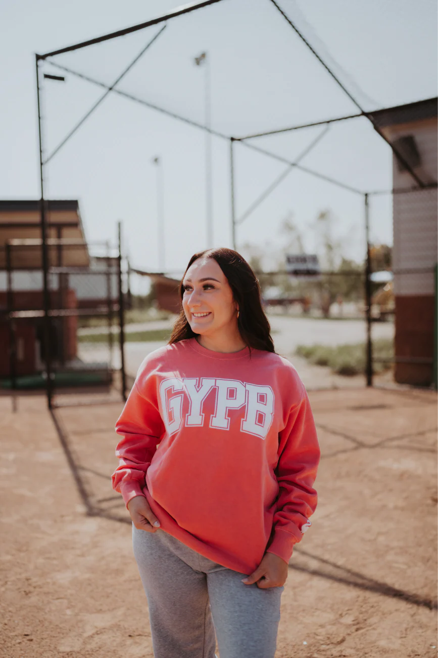 GYPB® Flamingo Pink Varsity Crewneck - Image 3